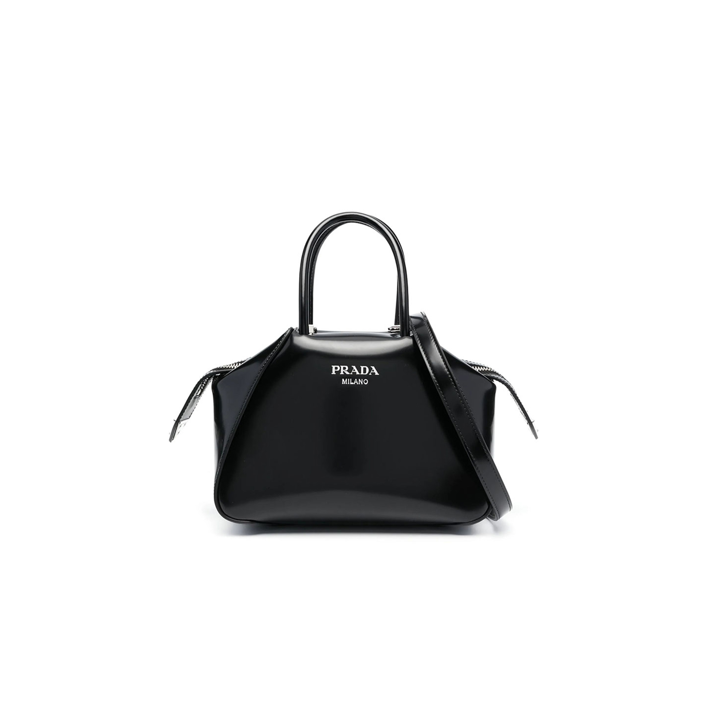 pra*a S*pernova brushed leather tote bag 1ba366 (21*14*11cm)